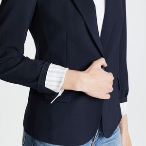 Theory Gabe one button blazer in navy